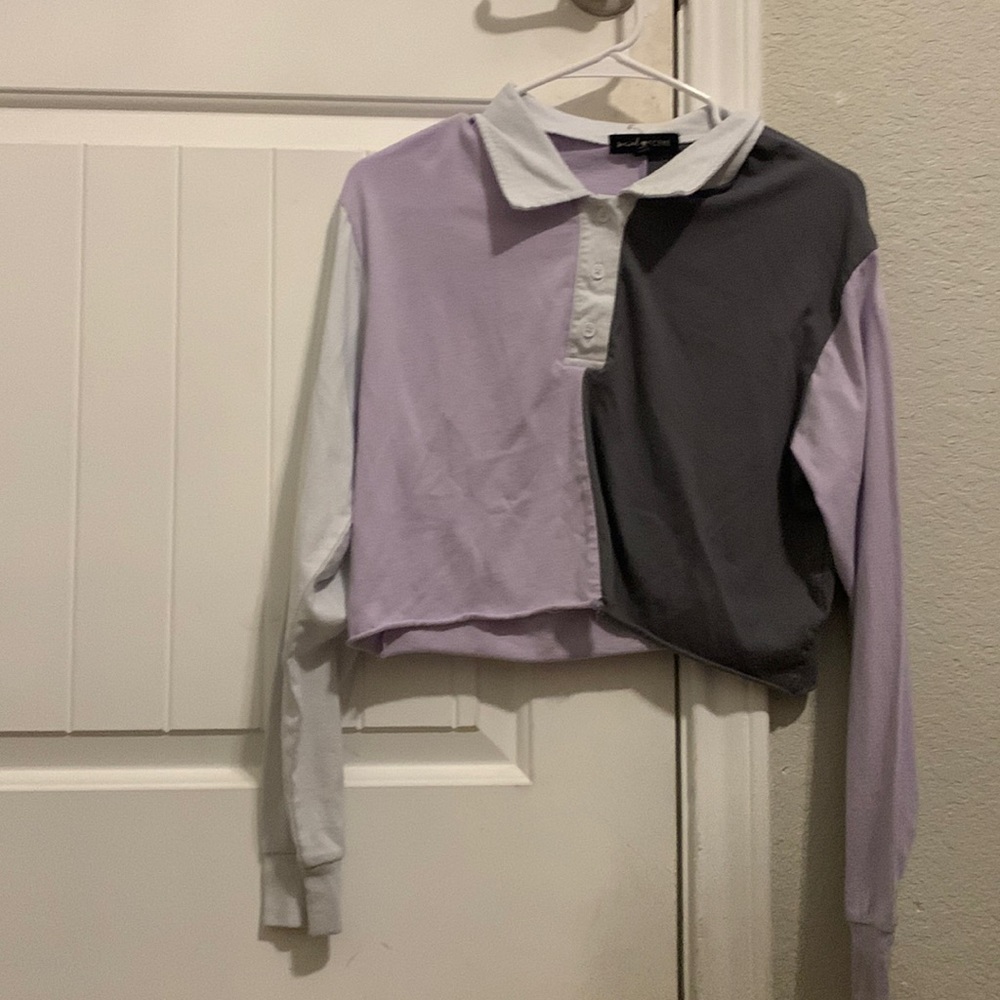 Long sleeve crop top